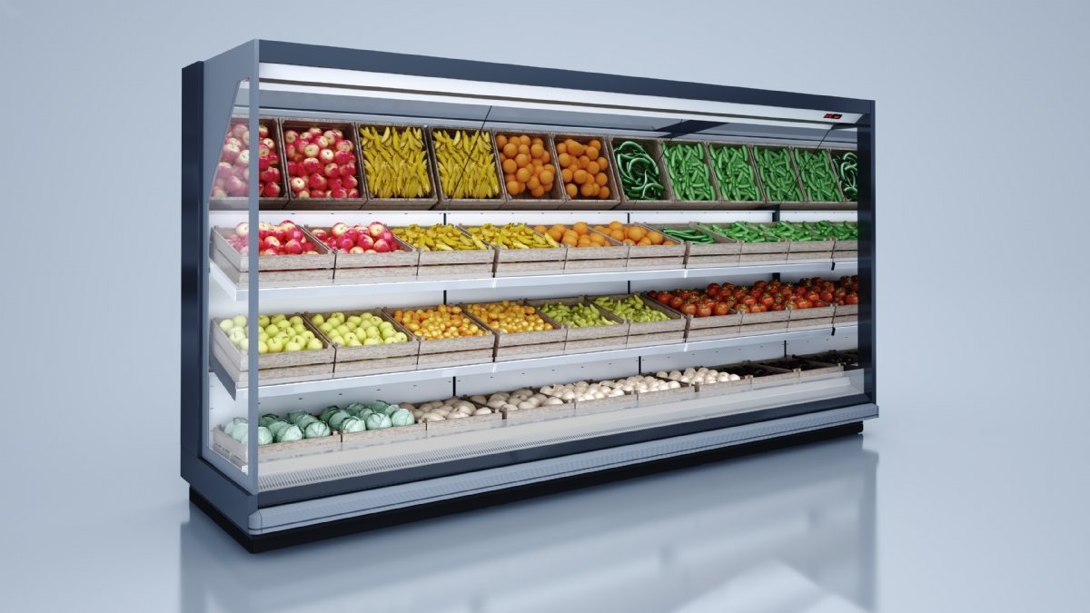 202177-W4SFTMK7TCIBLHV-volga-manav.jpg open chiller 2.5 m remote fruits and vegetables - Image 1