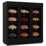 commercial floral display refrigerator – 3-door
