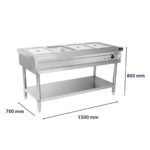 bainmary table  4 container