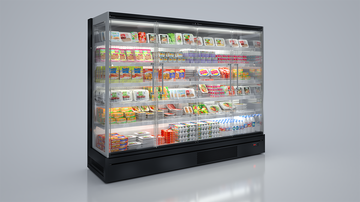 Biga-3.png open chiller 2 m black jumbo depth 90 cm ( no doors ) - Image 1