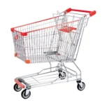 shopping trolley cart 80 liter chrome color