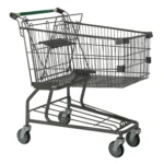 shopping trolley cart 150 l chrome color