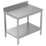 stainless steel working table 100 cm with back splash