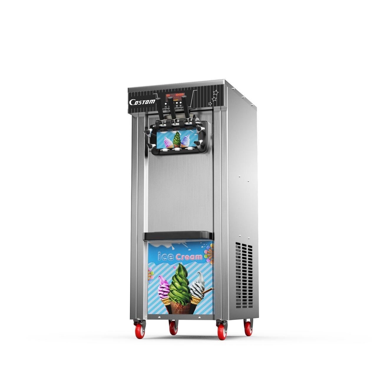 a43c65b1-d48e-4695-92ac-fede4c31dfae.jpeg ice cream machine big stainless steel 2+1 - Image 1