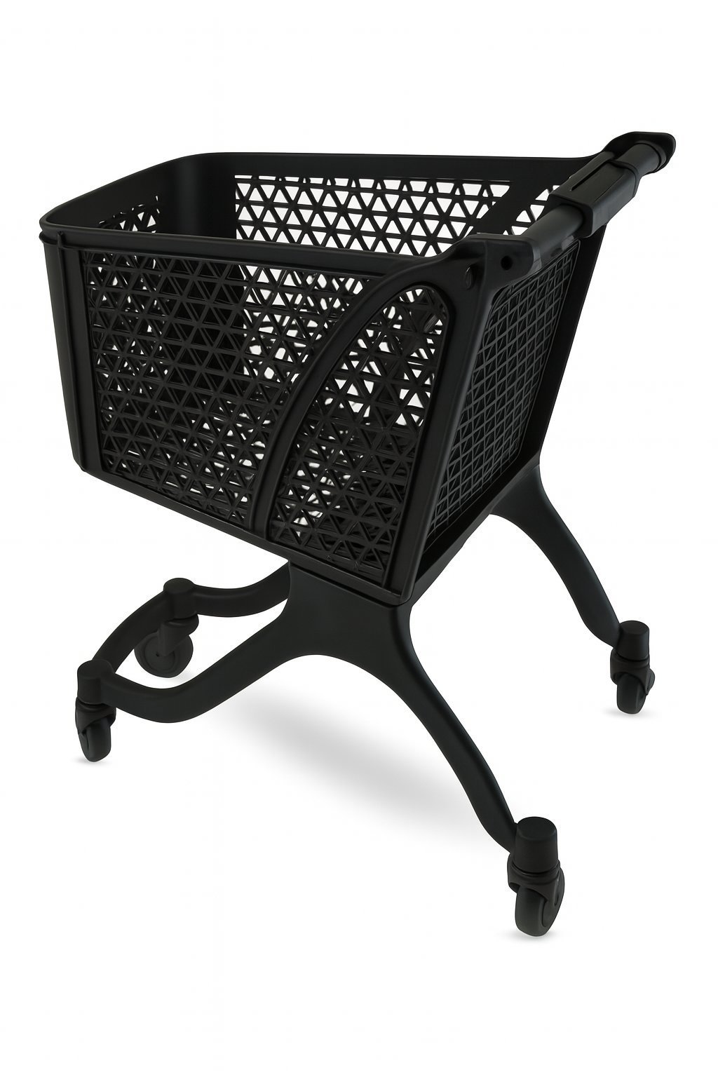 black_cart_compressed_under_1MB.jpg shopping trolley plastic 80 - Image 1