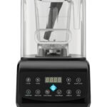 soundproof commercial blender, 2200 watt and 2 l high-speed professional blender for making smoothie, crushing ice, build-in pulse and 15-speeds