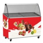 ice cream display freezer 7 bowl