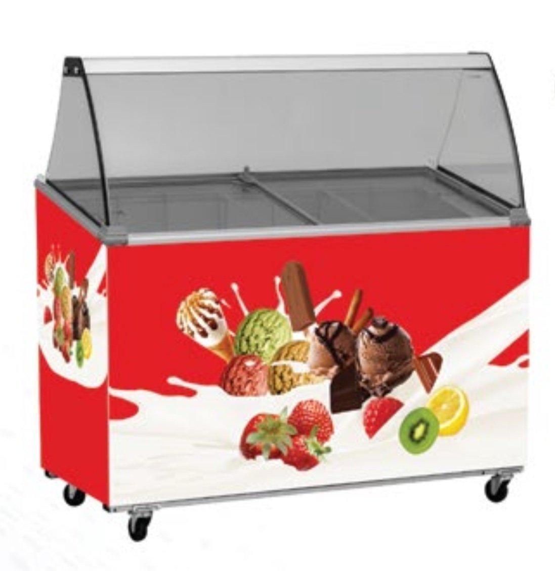 img_5129.jpeg ice cream display freezer 5 bowl - Image 1