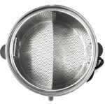 stainless steel commercial corn steamer 48l with compartment,teamer with glass lid - Image 4
