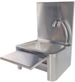 hand wash s/s sink automatic with back splash 40 cm*35 cm - Image 2