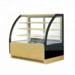 cake display chiller 150 cm carve gold color 3 shelf - Image 2