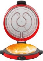 roti/tortilla/pizza bread maker with a viewing window, adjustable temperature control and non-stick heating plate 2200watt  40 cm