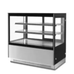cake display chiller 90cm square stainless steel