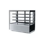 cake display chiller 120 cm square stainless steel