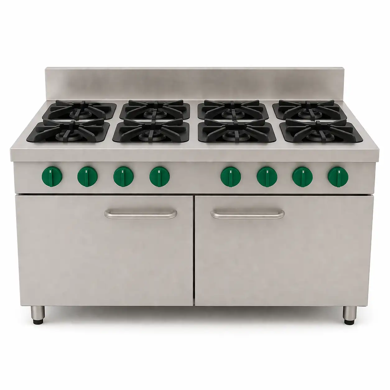 mizco.prod_88.webp commercial-grade stainless steel gas range features 8 powerful burners - Image 1