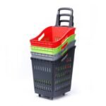plastic shopping trolley 60 liters - Image 2